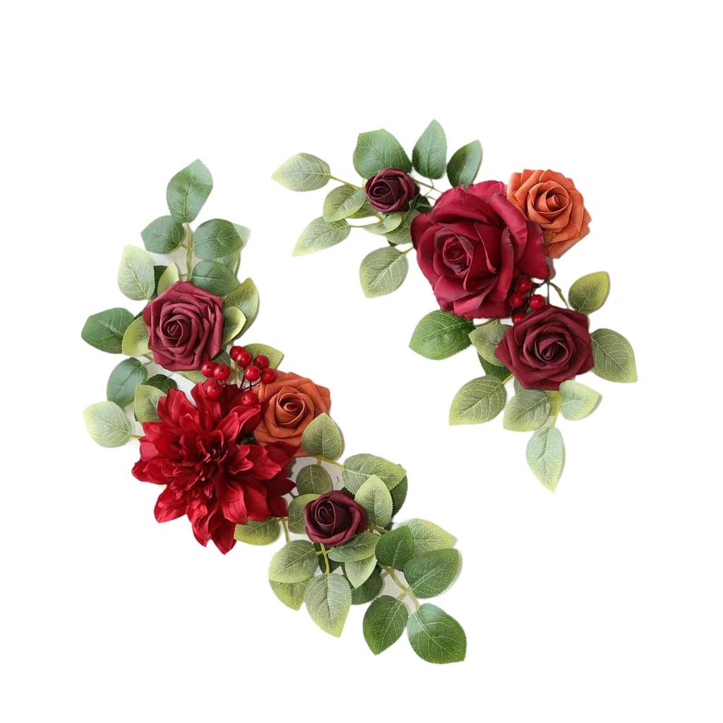 2Pcs Wedding Arch Flowers Corner Flowers for Anniversary Reception Birthday