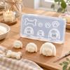 Assorted-Cavity Dog Casting Mould with Pet-Themed Motifs and Flexible Construction for Candle and Resin Craft Projects