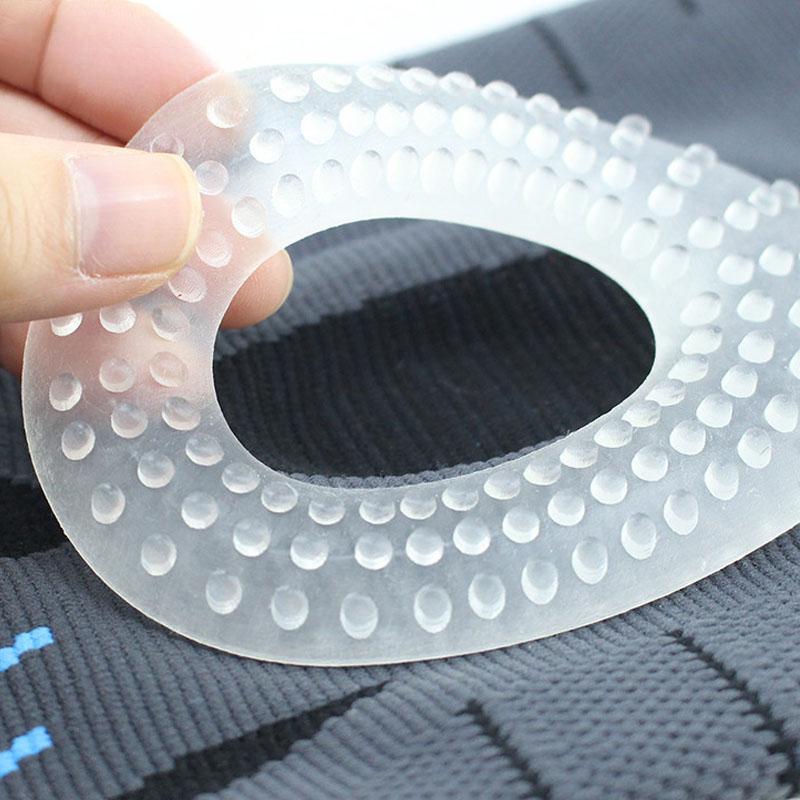 1PC Compression Knee Brace Support Silicone Spring Stabilizer Knee Pad Sports Basketball Volleyball Patella Knee Protector