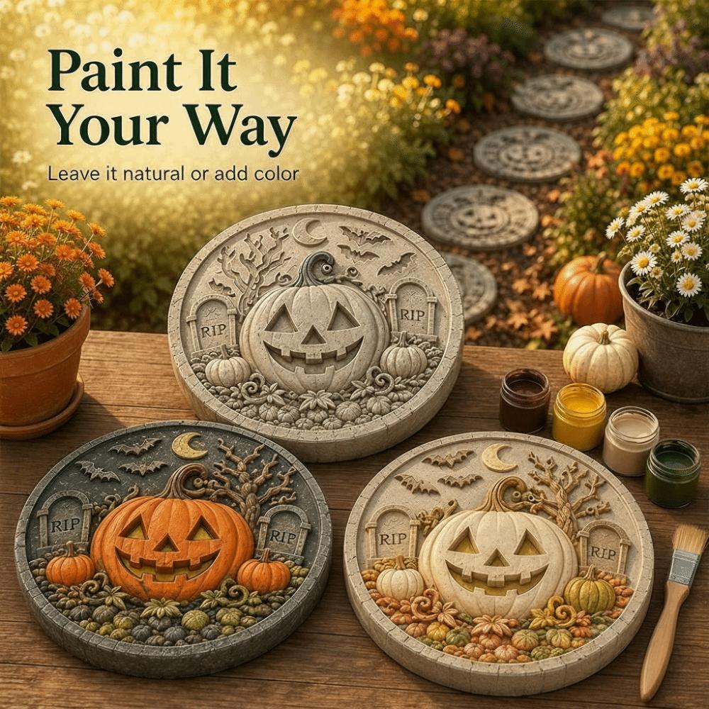 Resin Material Stepping Stone Mold Reusable Garden Path Mold Halloween Mold Walkway Path