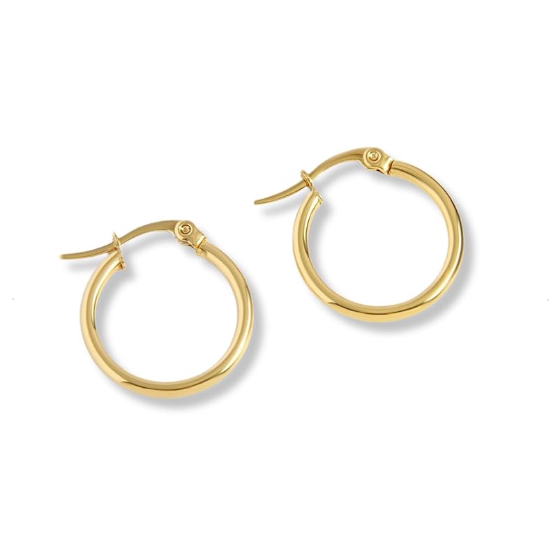 

[Petit-Germe] petit gelme hoop earrings stainless 316L 20mm gold color P1024