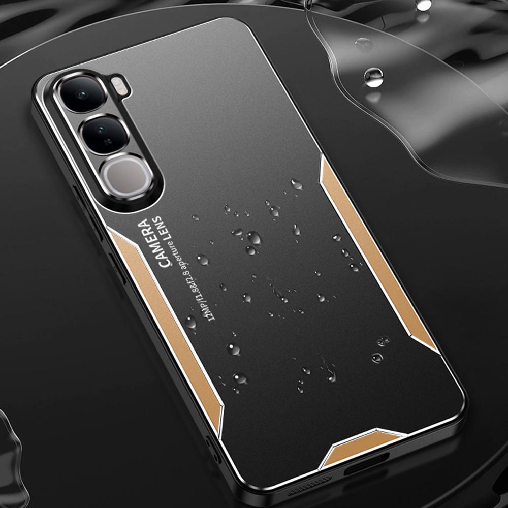 For vivo Y400 4G Phone Case Aluminium Alloy TPU PC Back Cover