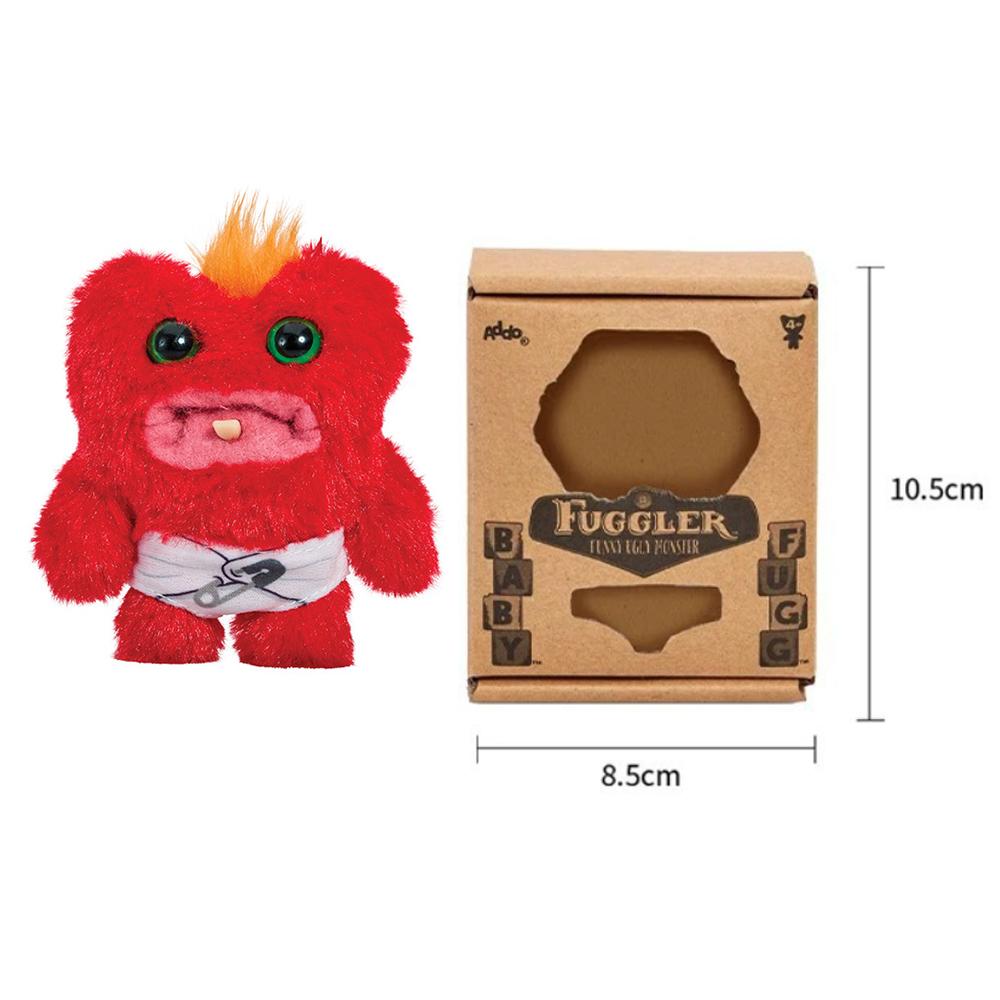 Baby Fugg Monster Plush Doll Rabid Rabbit Funny Ugly Hedge Grog Screech Wide-Eyed Teeth Monster With Box