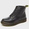 Classic Retro British Style 1460 Martin Boots - Flat Six-Hole Genuine Leather Motorcycle Short Boots with Thick Soles.