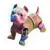 3D Printed Dog Model Fidget Toy Articulated Puppy with Movable Joints Flexible Animal Stress-Relief Toy Desktop Pet Gift for Kids Home Office Decor