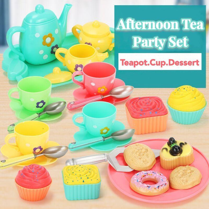 Bai Fen Bai Toys Toys Educational Accessories Pretend Play Tea Party Set Play Food Teapot Cup Tea Set Toy Kitchen Early For Gifts Kids Children