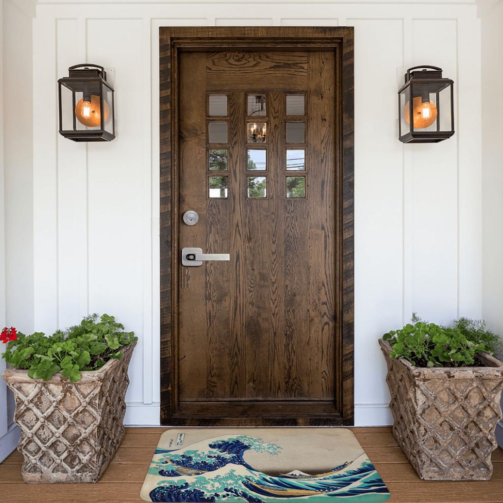 Great Wave Off Kanagawa Vintage Japanese Doormat Anti-Slip Bathroom Kitchen Mat Living Room Door Floor Entrance Carpet Rug