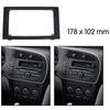 For SAAB 9-3 2007-2011 Car Stereo Radio Fascia Dash Panel 2 Din Frame Trim Kit