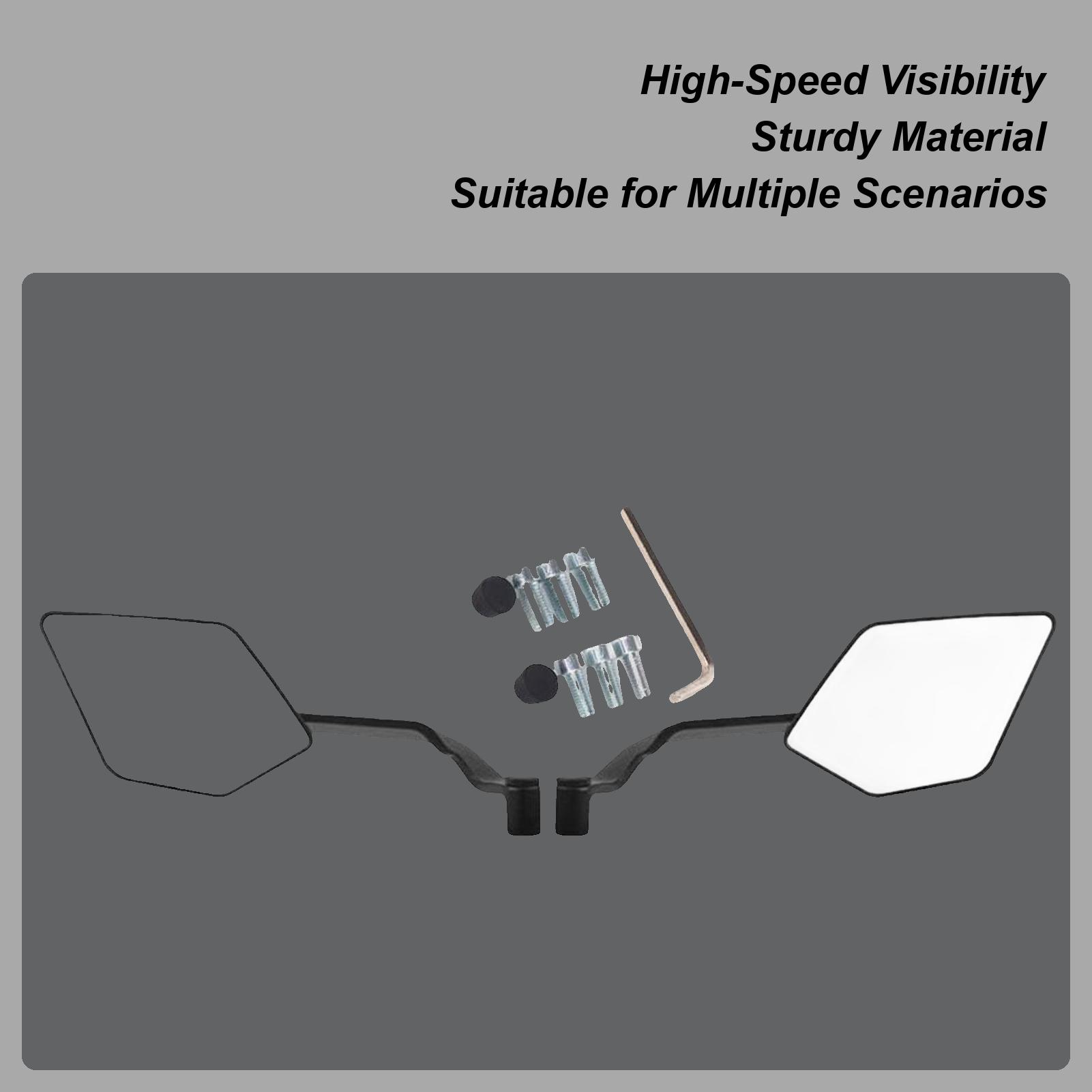 

Universal 8mm 10mm 1Pair Motorcycle Mirror Scooter E-Bike Rearview Mirrors Electrombile ATV Back Side Convex Mirror CN