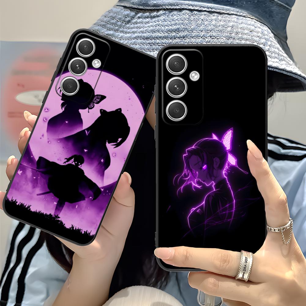 Demon Slayer Shinobu Kocho Phone Case for Samsung Galaxy S25 S24 S23 S22 S21 S20 Note20 Plus FE Ultra Colour Protective Luxury