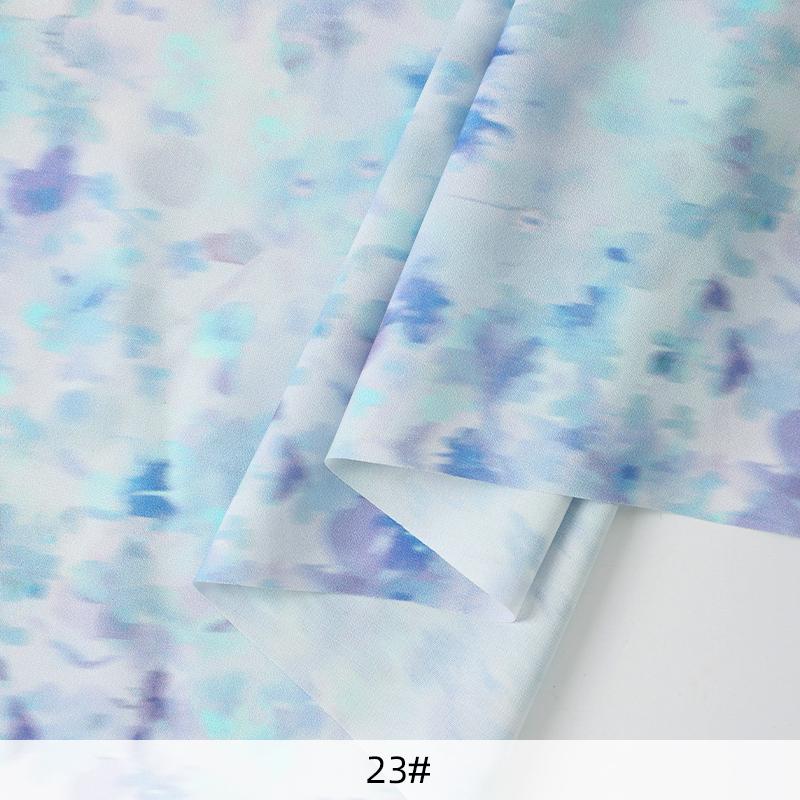 0,5 m/1 m/2 m Mjuk Rosmönstrad Chiffongtyg för Sömnad av Sommarklänningar, Skjortor, Sängkläder, Handgjorda DIY-Klädtyger TJ22839