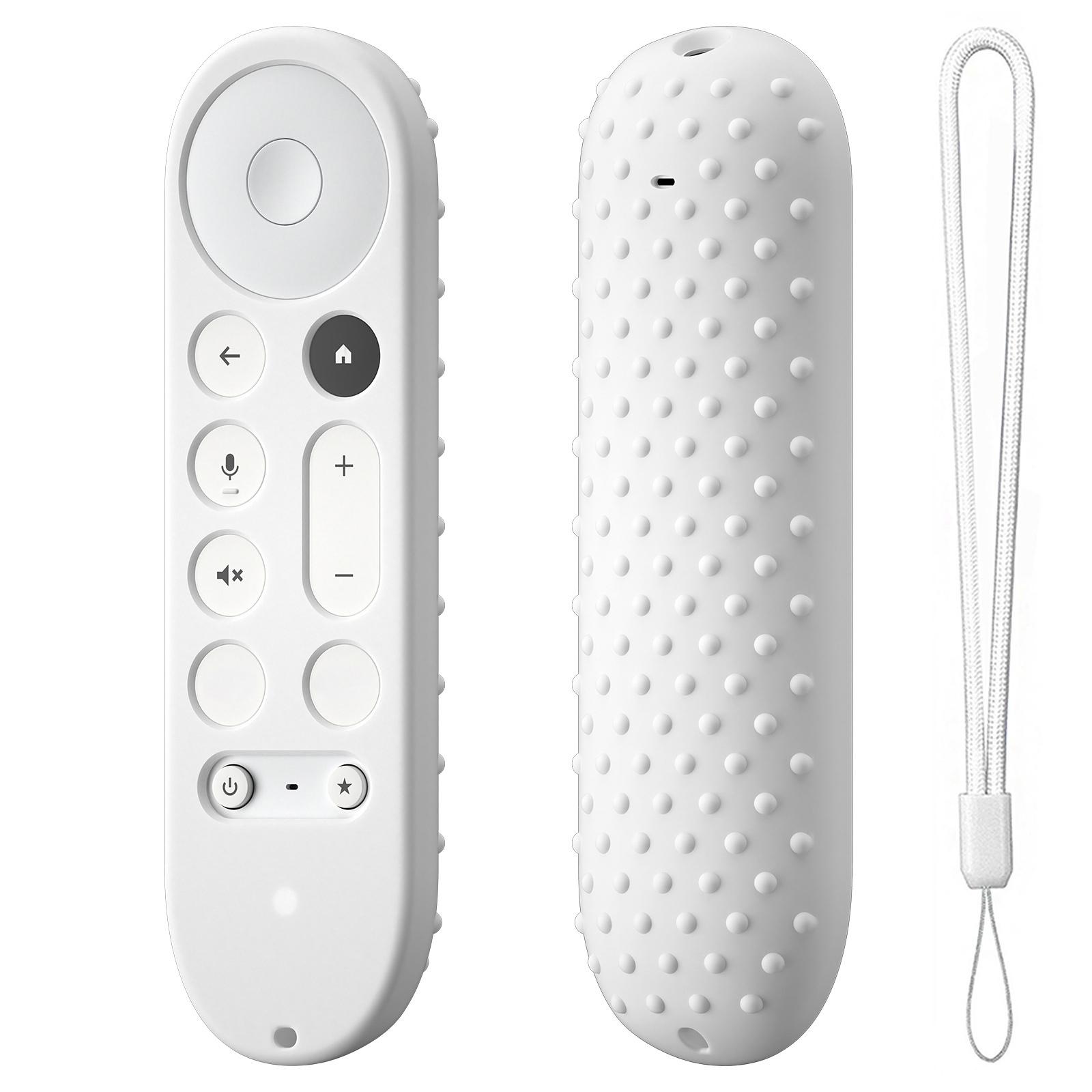 Silicone Protective Cover Remote Control Case Sleeve For Google TV Streamer 4K TV 2024 For Google GY3LE белый