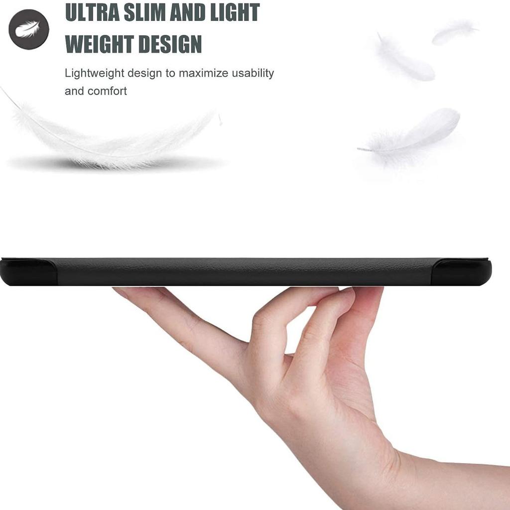 Pro Samsung Galaxy Tab A 8.0 (2019) s S Pen P200 P205PU Kožené Ochranné Pouzdro s Trojitým Stojanem