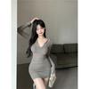 Spice Girl Sexy Dress Women's Spring and Autumn 2026 New Pure Desire Wind Waist Slim Inside Bottom Hip Wrap Short Skirt