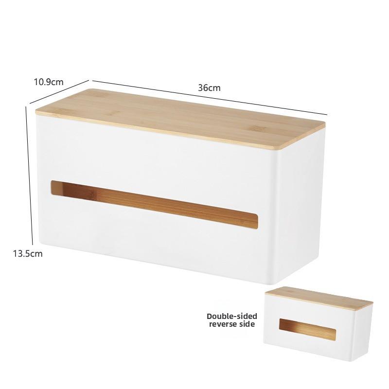 

Durable Plastic Tissue Box Proof Large Capacity Tissue Box Cover Dust Proof Tissue Box Holder Organizer Kitchen Storage Shelf білий
