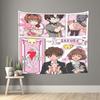 Anime Cardcaptor Sakura Tapestry Room decoration Home Decoration Tapestry Decor Accessories Cute Room Decor