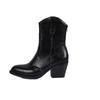 2025 Winter New British-style High-heeled Martin Boots Plus Size Thick-heeled Retro Boots for Women