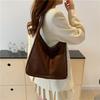 Stylish Large Capacity Korean Style Womens Shoulder Tote Bag In Black Brown Silver And Cream