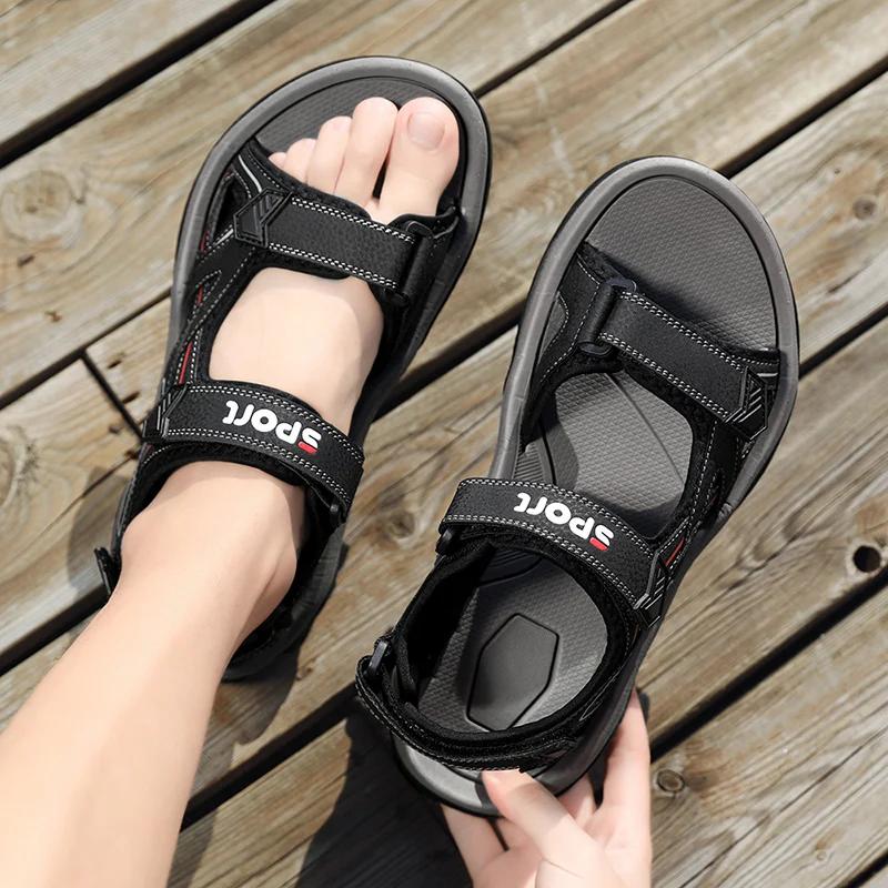 Fashion Men's Sandals Outdoor Classic Soft New Summer Beach Sandals Platform Wading Shoes Men Sneakers Rome Non-Slip Sandals Zapatillas