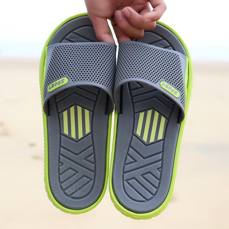 New Summer Casual Slippers Men Soft Elastic Outdoor Beach Flip Flops Indoor Bathroom Antiskid Thick Bottom Shoes Big Size 45