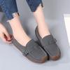 British Style Slip-On Comfortable Moccasins Ladies Non-Slip Mother Walking Shoes Spring Cow Suede Lightweight Casual Shoes Women
