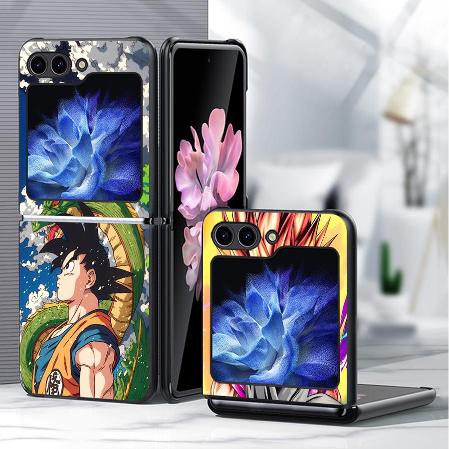 Back Phone Cover Funda Case for Samsung Galaxy Flip6 Z Flip 7 6 5 4 3 Flip7 FE Flip4 Flip3 Flip5 Dragons Balls