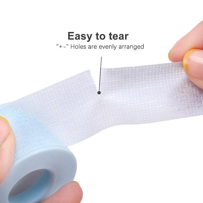 Pink breathable easy to tear Medical Tape eye Paper Under Patches Eyelash Extension Supply Eyelash Extension Tape
