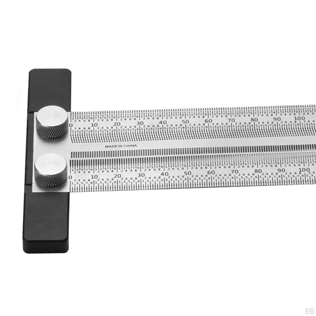 Hole Scale Ruler Woodworking Scribing Carpenter