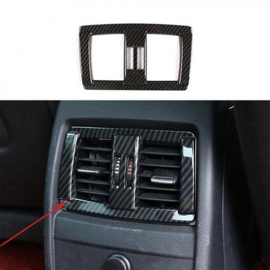 Air Outlet Vent Fit For BMW F20 F21 F22 F23 Frame Cover Carbon Fiber Rear Seat