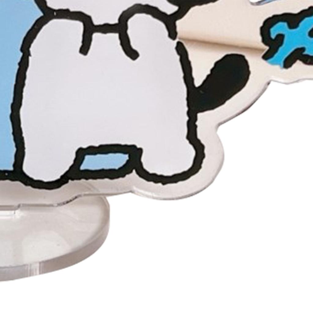 Samochodowa ozdoba psa Śliczna akrylowa Łatwa w instalacji Dekoracja konsoli środkowej psa do pojazdu Dom