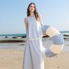 Sancai Layered Faux Two-Piece Top & A-Line Skirt Set