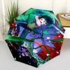 1 Stück Outdoor-Schirm mit Anime-Charakter-Design - Automatisches Öffnen/Schließen, Tragbares 3-fach faltbares Design, 8-Speichen-Eisenrahmen - Perfektes Geschenk für Fans, T