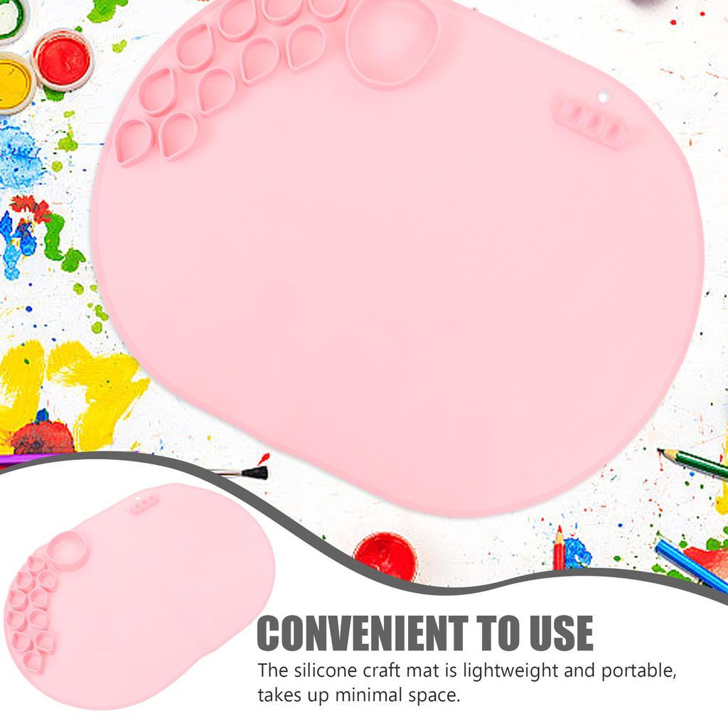 Tappetino da Pittura in Silicone Antiaderente Foglio per Artigianato per Progetti Artistici Fai-da-Te Colata di Resina Modellazione Argilla Disegno Acquerello Portatile
