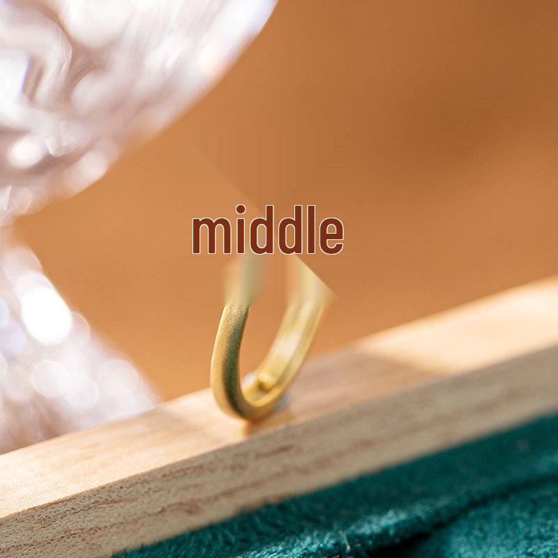 

Простое кольцо из серебра 925 пробы с кабошоном в виде цветка сливы и рубиновой звездой для женщин Adjustable Open-Back