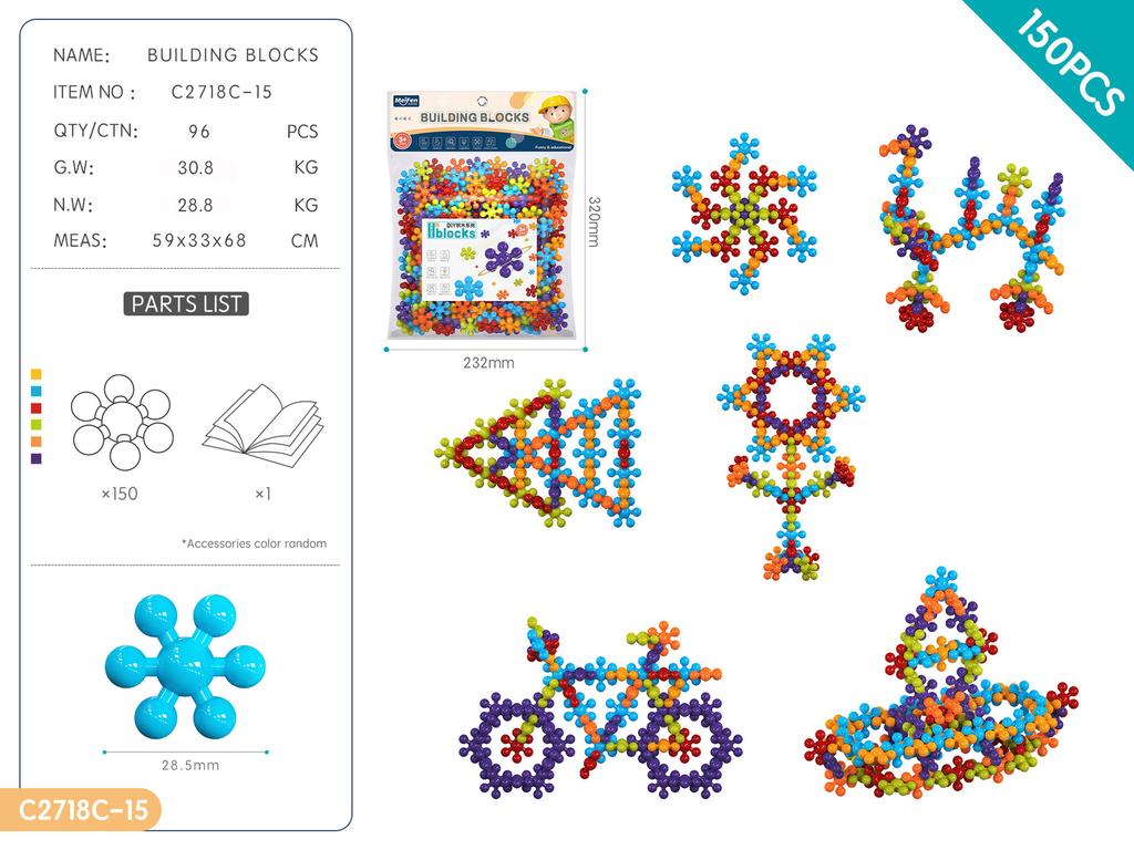Diy Plum Blossom Building Block Educational Early Education Granules Kindergarten Toys 3-6 Years Old Assembly