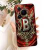 For Huawei Pura 70 Clear Case Aesthetic Luxury Crown Fashion A-Z Letters 2D Painted Soft Casing For Huawei ADY-LX9 ADY-AL00