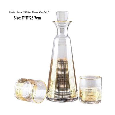 Shangqi Handgefertigtes Glas Weindekantier-Set