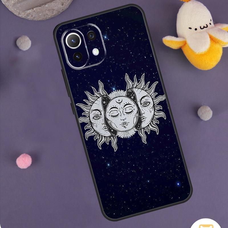SUN AND MOON Mystic Zodiac Case For Xiaomi 14 15 Ultra 13T 14T 15T 17 Pro Max POCO F5 F6 F7 X5 X6 X7 Pro F8 Ultra Cover