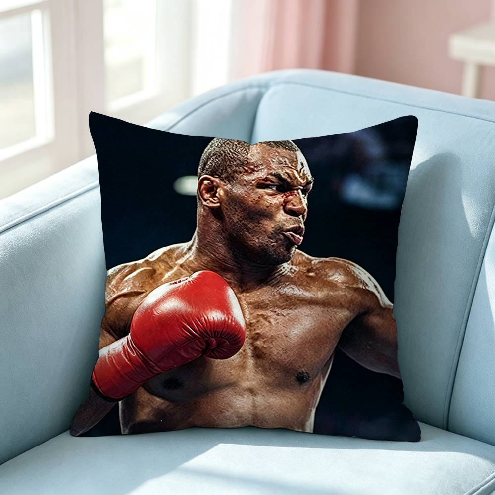 Iron Mike Tyson Knockout King Pillow Case Square DoubleSided Sofa Cushion Cover Bedroom Bedside Pillow