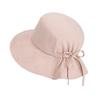 UV Blocking Wide-brimmed Sun Hat for Women Lightweight Foldable with Bow for Boating Adventures