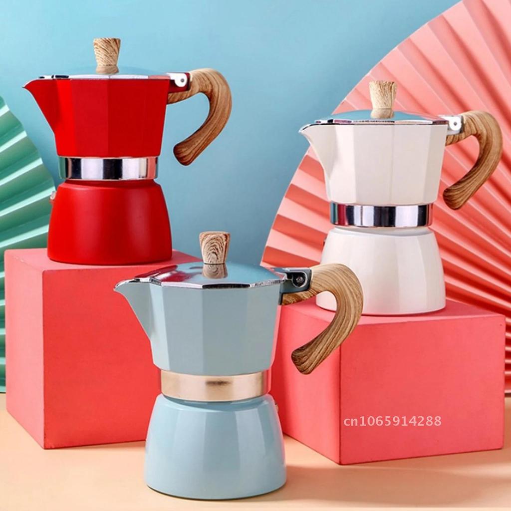 Coffee Moka Maker Italian Moka Espresso Percolator Percolator Pot Cafe Turkish Maker Stainless Coffee Presser Stovetop Top Stove
