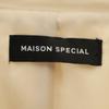 MAISON SPECIAL Cutoff-Mantel mit Glockenärmeln GRANDE Größe Elfenbein Damen Gebraucht