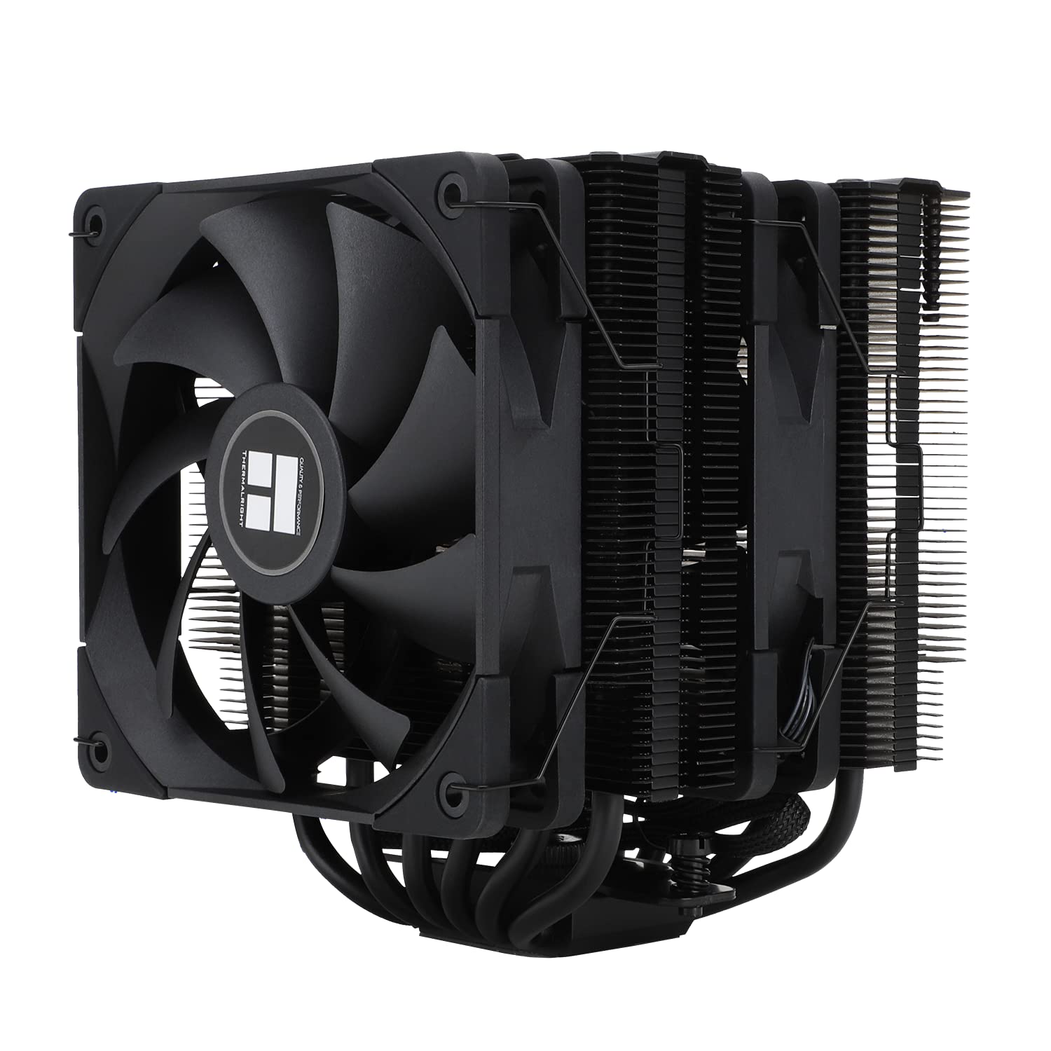 

Охолоджувач процесора Thermalright Side Flow Peerless Assassin 120 Black Dual Tower Heatsink Сумісний із Intel LGA1700 Оснащений 6 обігрівачами діаметром 6 мм