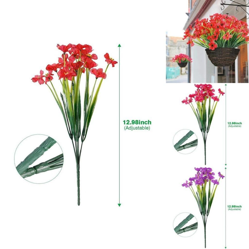 Bright And Lush Artificial Plum Blossoms Perfect Uv Resistant Outdoor Decor