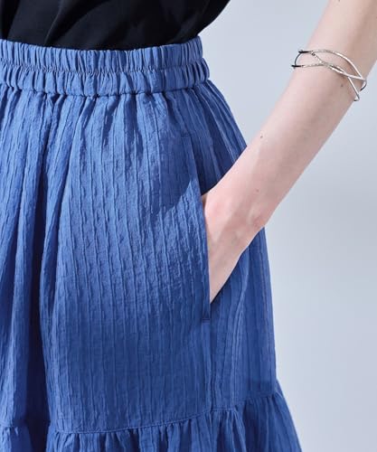 ROPE PICNIC Sheer Tiered Skirt GDC15110 Blue Main (44)