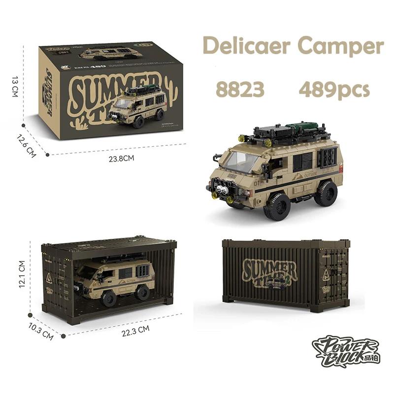 MOC PB Technical Speed Champion MX5 Racing Car Model Camper Container Building Block Brick Assembly Toys Kids Xmas Gift