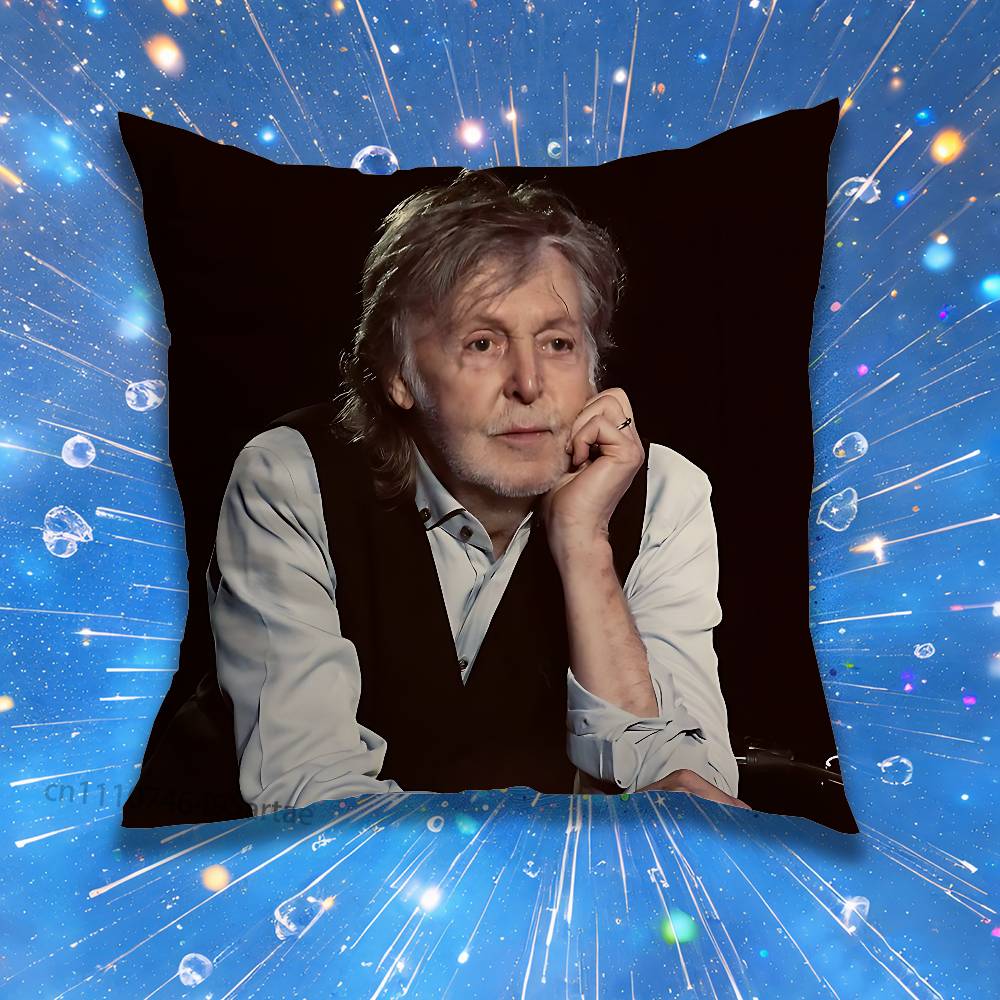 P-Paul M-McCartneyS Pillow Case Living Room Sofa Cushion Cover Suitable For Home Bedroom Room Decoration