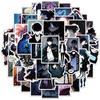 50-Piece Shadow Sticker Set for DIY Journals, Water Bottles & Phone Cases