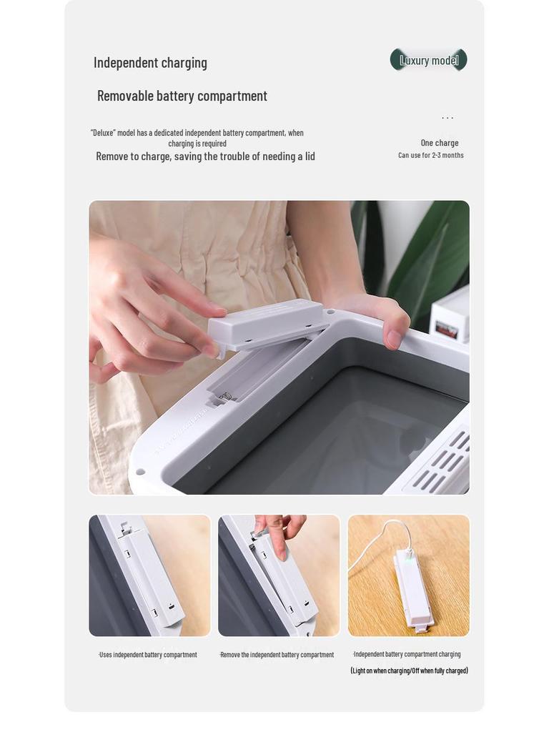 Smart Induction Waterproof Bathroom Trash Can