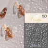 1pcs White 5D Pearl Lace Wave Lines Nail Art Stickers Elegant Exquisite Nail Decoration Decals DIY Self Adhesive Transfer Slider